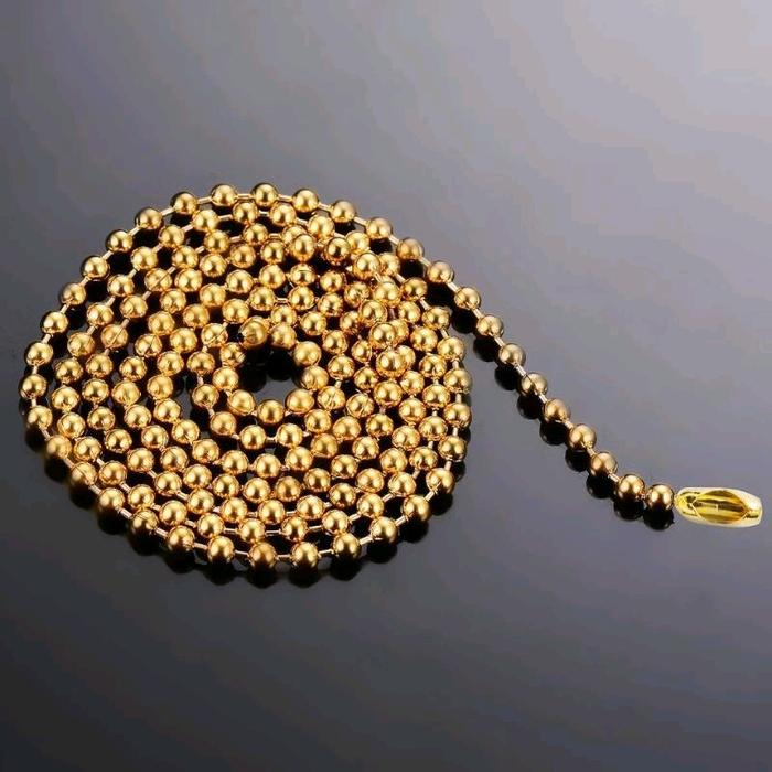 KALUNG BIJI LADA TITANIUM Emas