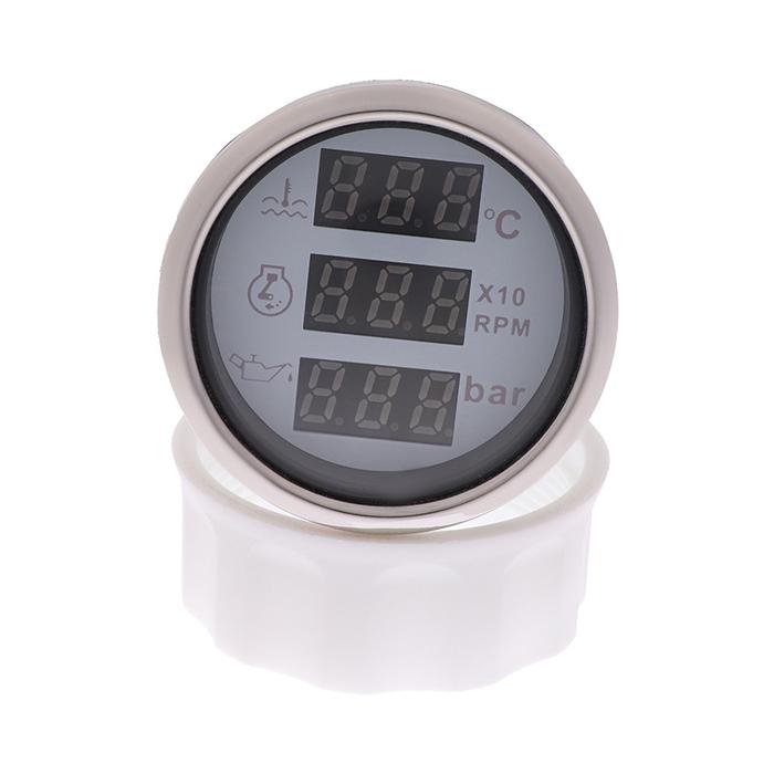 Mobil Perahu Digital Tachometer Pengukur Suhu Air Pengukur Tekanan