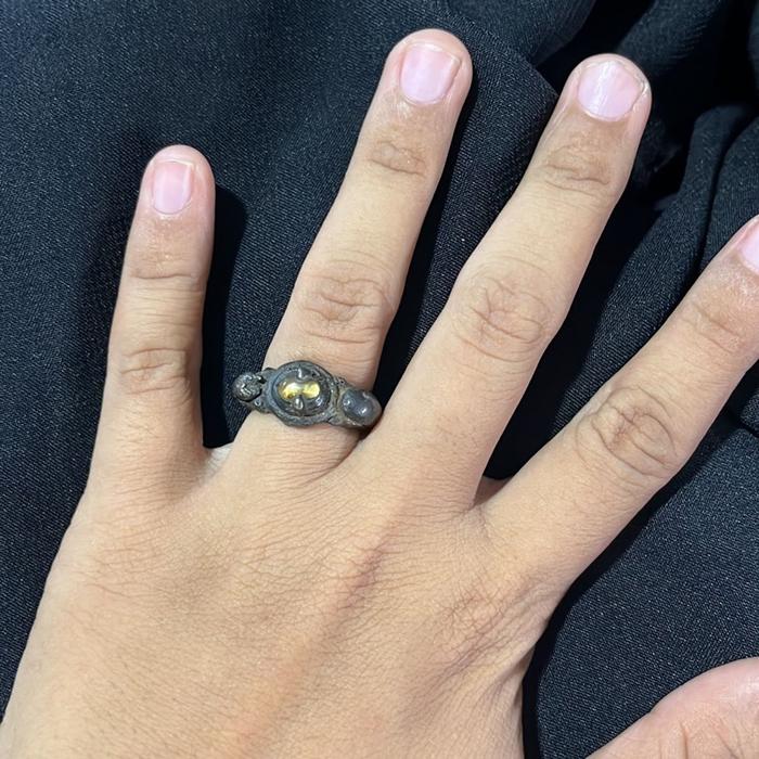 Cincin Majapahit mata kuning - aksesoris cincin Majapahit mata kuning