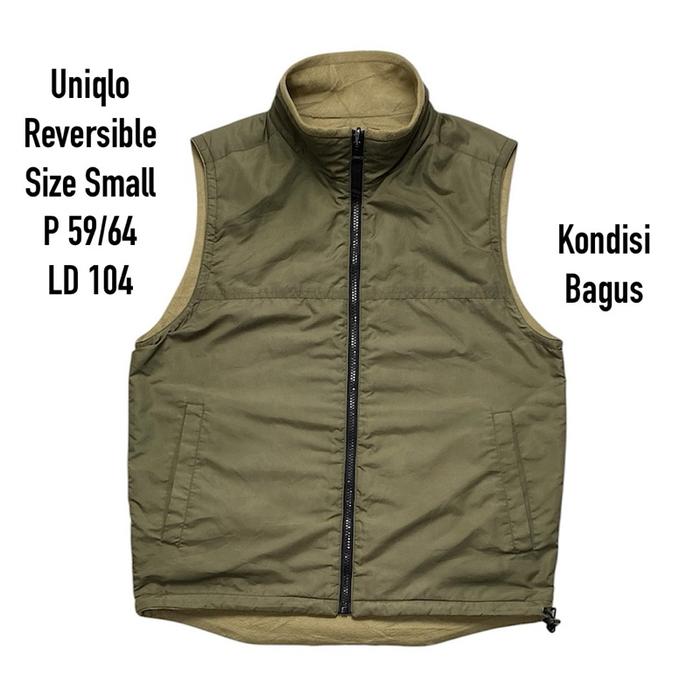Uniqlo reversible vest rompi second uniqlo