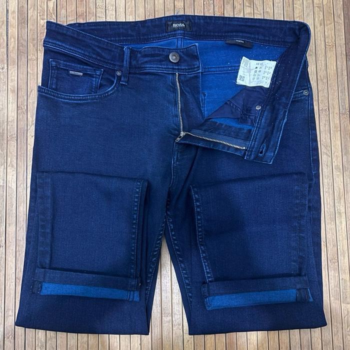 HUGO BOSS CHARLESTON SLIM FIT DARK BLUE INDIGO STRETCH DENIM JEANS prada moncler ysl