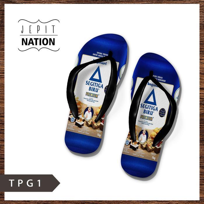 Ready Sandal Jepit Tepung Terigu Segitiga Cakra Kunci Biru Tpg, Jepitnation Sendal Jepit Laki Cowo P