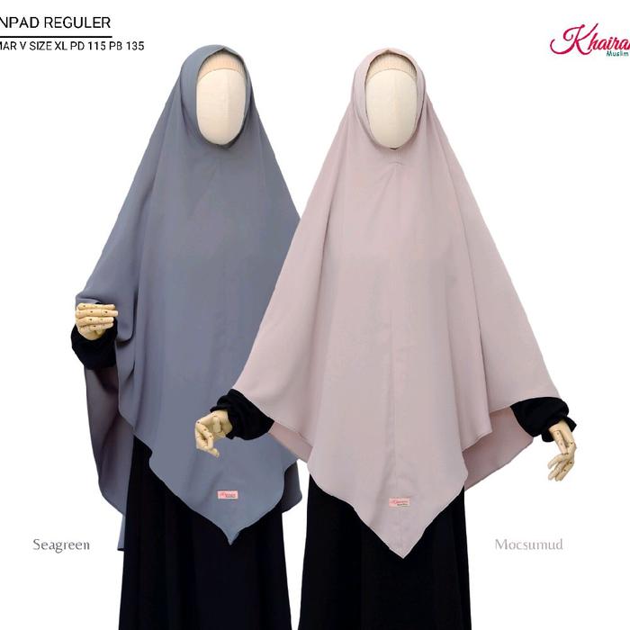 Khimar V (lancip) Khairana Muslim Wear size L dan XL