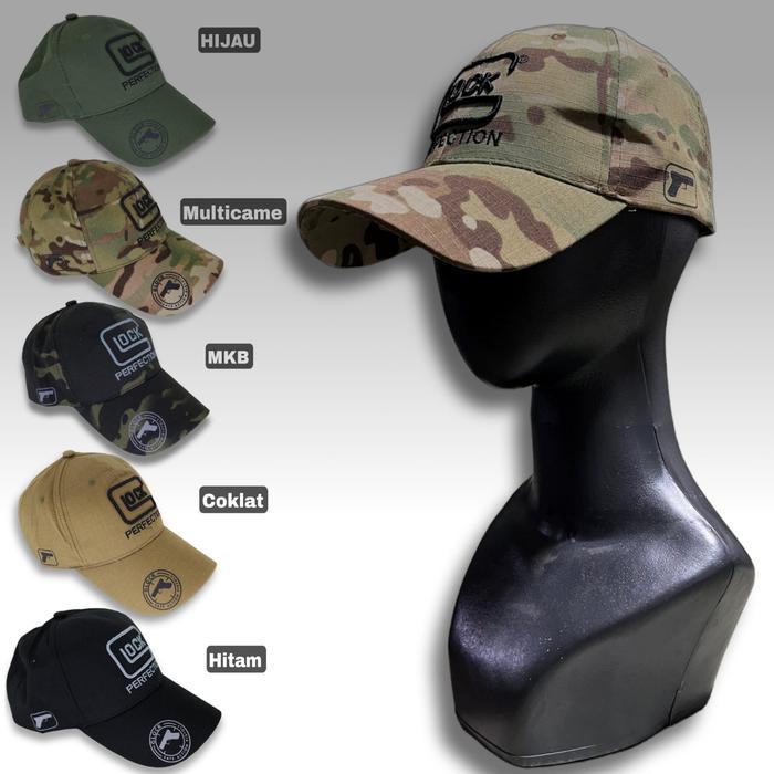 [TOPI GLOK BORDIR] Topi tactical Glok bordir topi berburu tactical