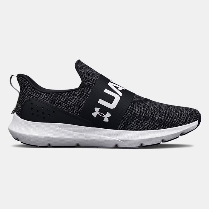 Original UA Surge 3 Slip Shoes - Black White