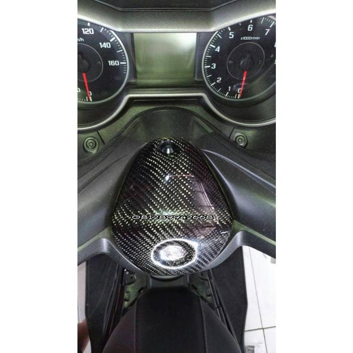 yamaha xmax 250 cover tengah stang carbon kevlar asli..