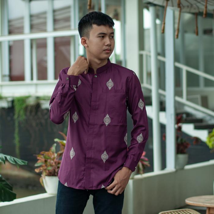 Al -Jami Abbas Kemeja Koko Sultan Premium Full Bordir Batik Mewah Lengan Panjang Katun Toyobo Seo Mu