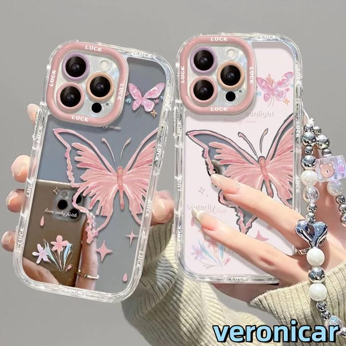 Mirror Soft Case Sliver Case iPhone Butterfly Pattern List Plating Fullcover Full Protection For cas
