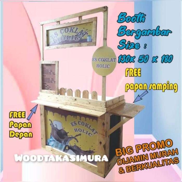 TERBARU!!! Meja lipat/Booth portable/meja portable lipat/Gerobak lipat/booth portable lipat