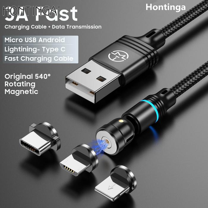 Hontinga 1M Magnetic Kabel Xiaomi Redmi Note 11 Note 7 Kabel Telepon