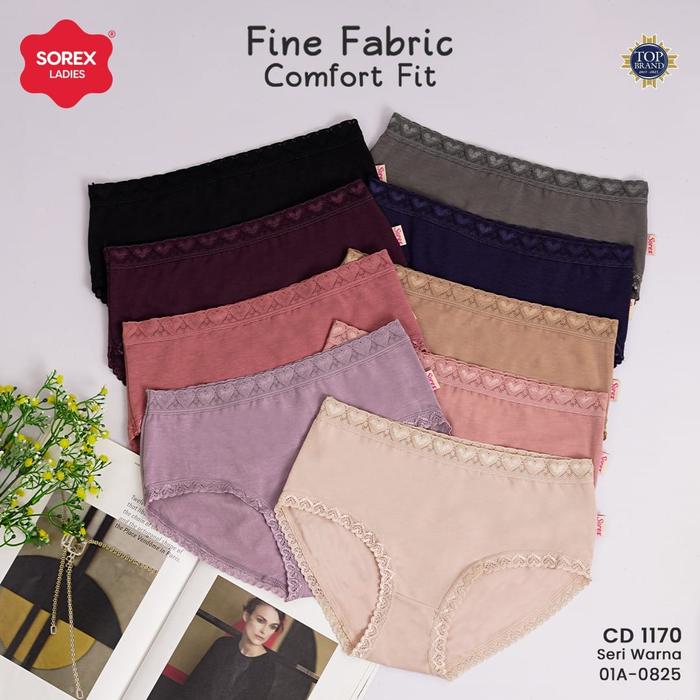 Sorex (3 pc, 6 pc, 12 pc) CD/Celana Dalam Wanita 1170 Mini dan 1172 Maxi Lace & Love Renda Cantik Ka
