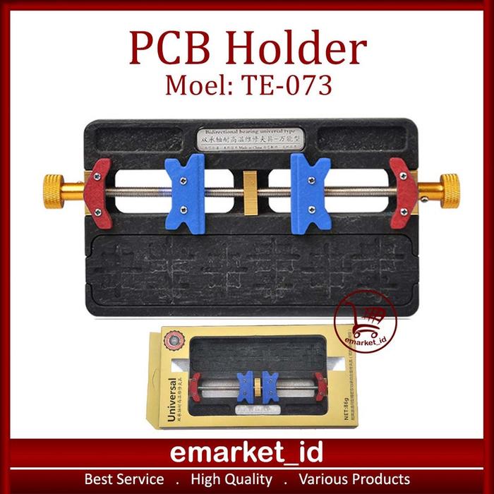 PCB Holder TE-073 / Penjepit Ragum IP Board / Chip BGA Bantalan Ganda Handphone Universal Mesin HP D