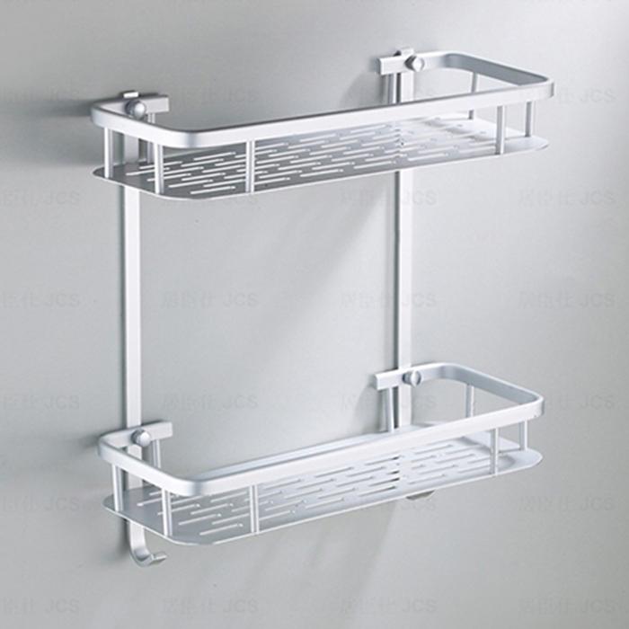 Space Aluminum Bathroom Shelf Shower Shampoo Soap Cosmetic Shelves