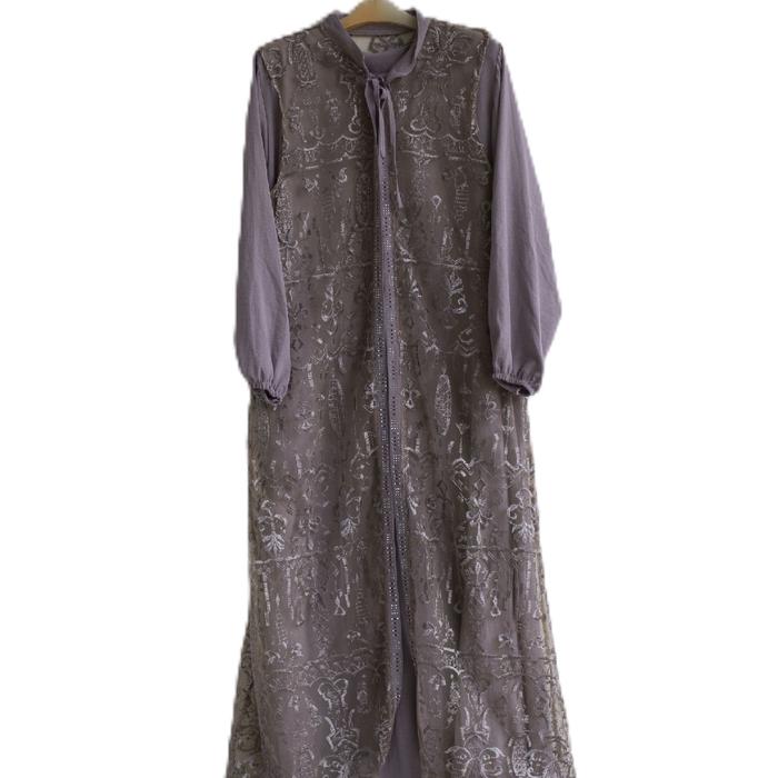 Baju Muslimah Gamis Brokat Dress Model Wanita