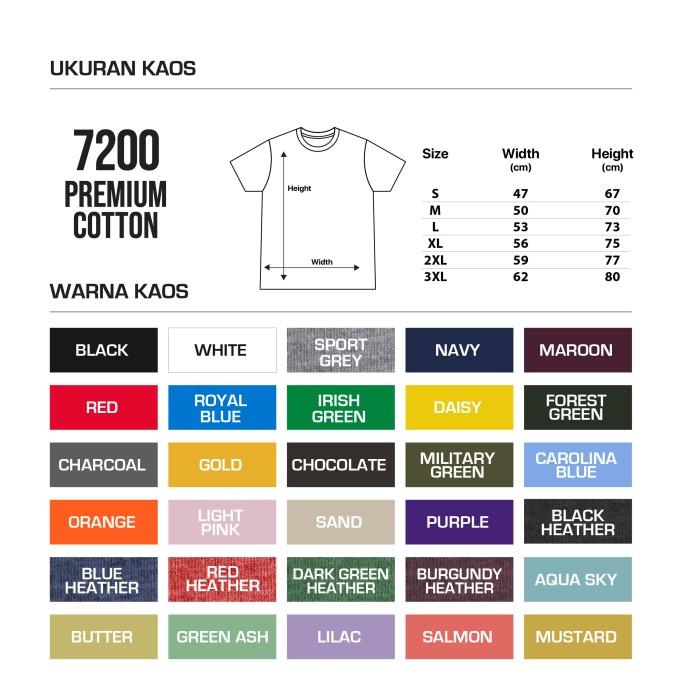 Kaos Custom Satuan Sablon Polyflex New States Apparel Premium 24S-7200