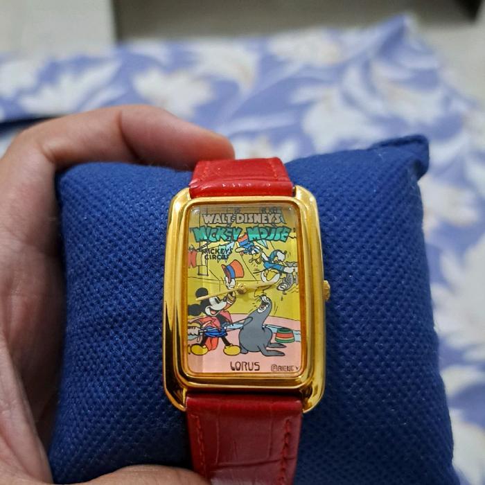 jam tangan lorus mickey mouse tank limited edition movement quartz baterai baru gres grns rsmi 3 thn