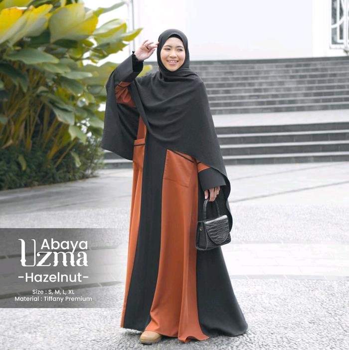Abaya Uzma   ~ Black Abaya Daily Wear ~ by Hijab Hayuri