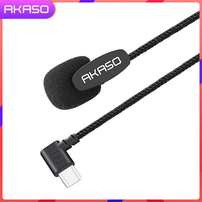 Akaso V50 Pro Eksternal Mikro untuk V50 Kamera Pro Action Hanya Hitam