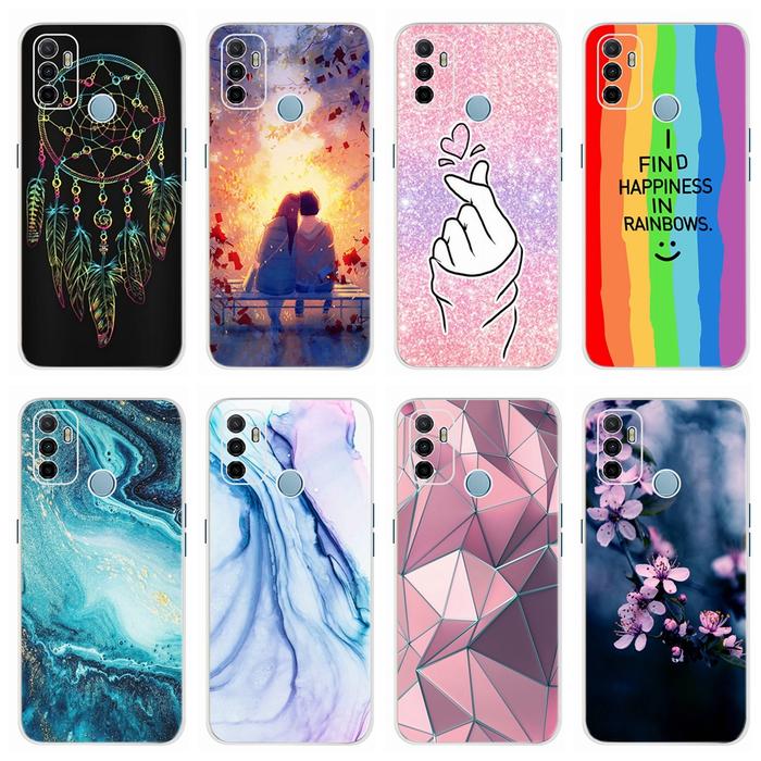 Silicone Case For OPPO A53 Coque Oppo A53S Transparent TPU Back Cover