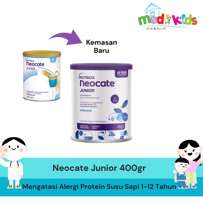 Nutricia Neocate Junior 400 gr  - Mengatasi Alergi Protein Susu Sapi Usia 1-12 Tahun