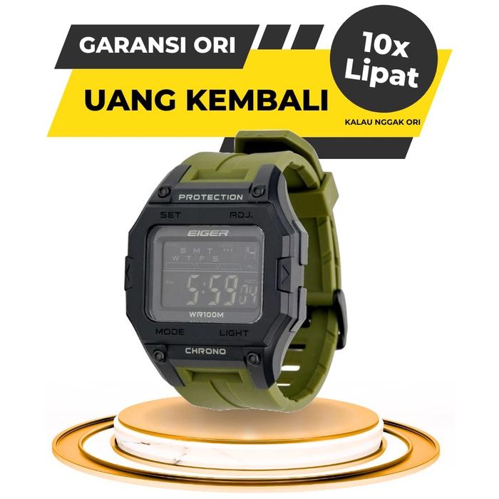 Jam Tangan Eiger Watch Pria Karlskoga Jam Cowok Cowo Anti Air Original Ori