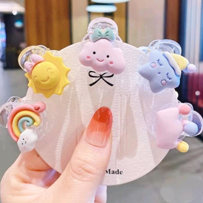 1pcs JEDAI MINI ANAK KARAKTER JEPIT RAMBUT PONI DEWASA