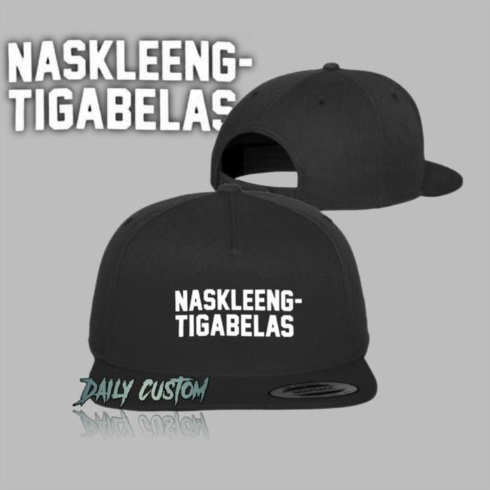 Topi NASKLEENG TIGABELAS Snapback - Snapback Hat Caps Casual - Topi Distro Pria Wanita Lokal Brand N