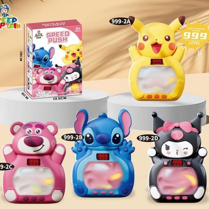 Mainan Anak Quick Push / Pop It Push Bubble Game Challenge Fidget Push Pop toys / Pop It Elektrik Qu