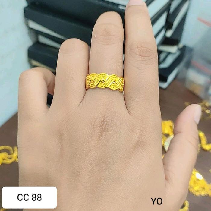 Cincin AYUNDA Size 5,6,7,8,9 Kode CC88-YO23-933-90
