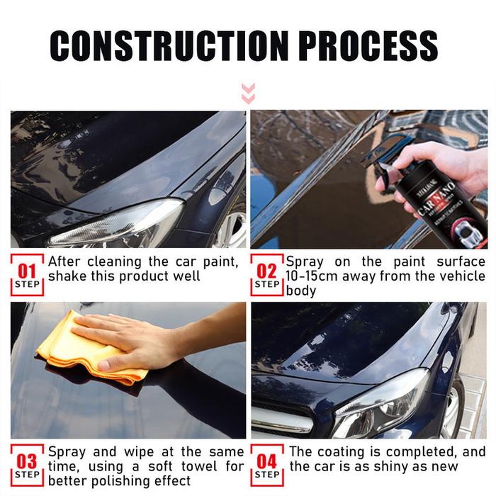 500ml Nano Ceramic Coating Pelindung Car Nano Coating Spray Pengkilap Body Motor Dan Mobil Pelindung