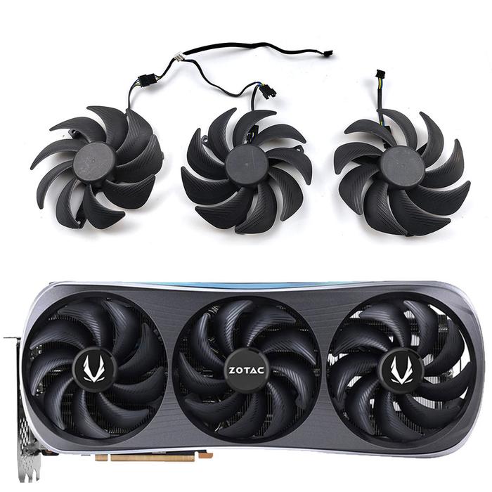 Original 105MM RTX4090RTX4080 RTX4070ti Video Card For ZOTAC GeForce RTX 4070 Ti 4080 4090 AMP EXTRE