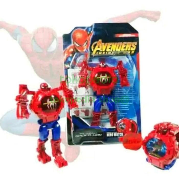JUAL MURAHX JAM TANGAN ROBOT ANAK KARAKTER ULTRAMAN BISA JADI ROBOT+NYALA LAMPULED