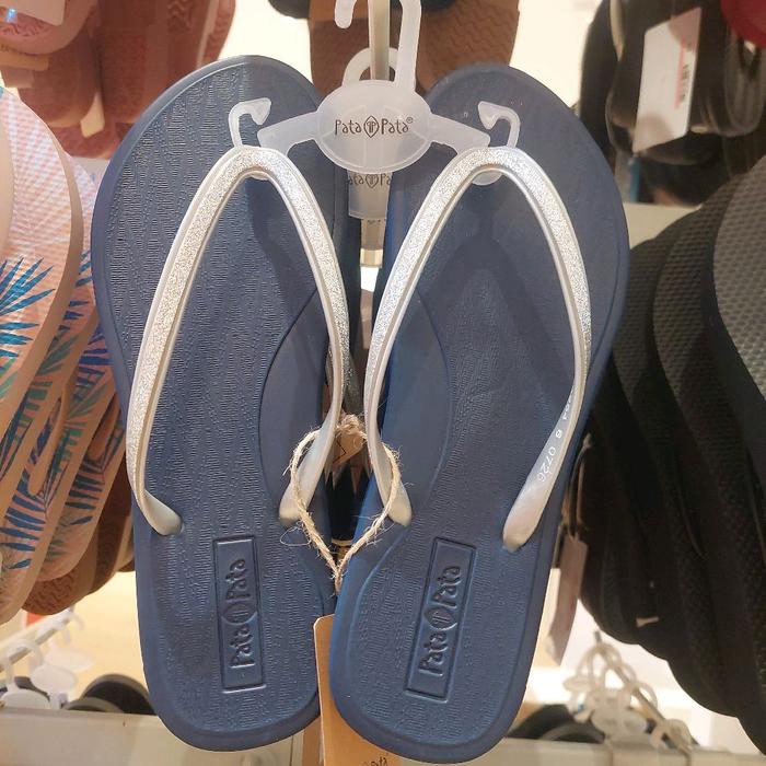 Sandal Japit Wanita Patapata Navy 572-9254