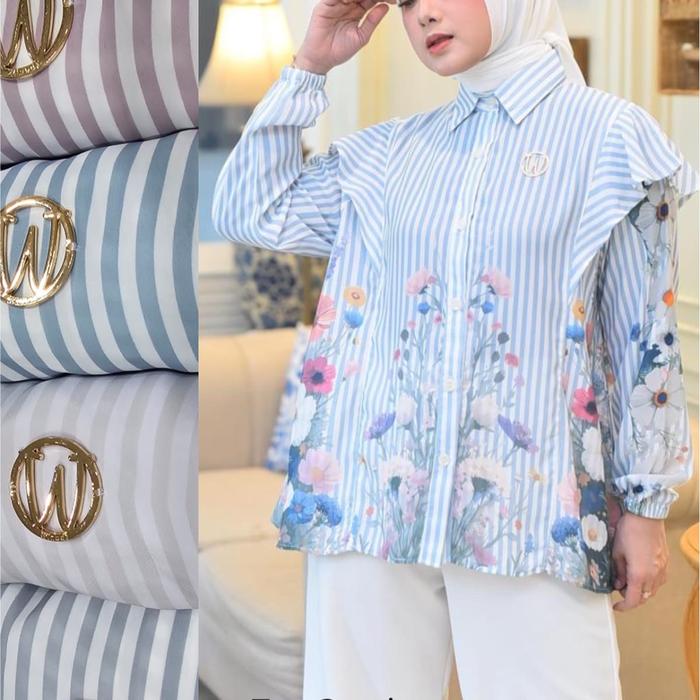 Ready kameja Winody yang lagi beseller. Banyak ready di toko Queen Fashion