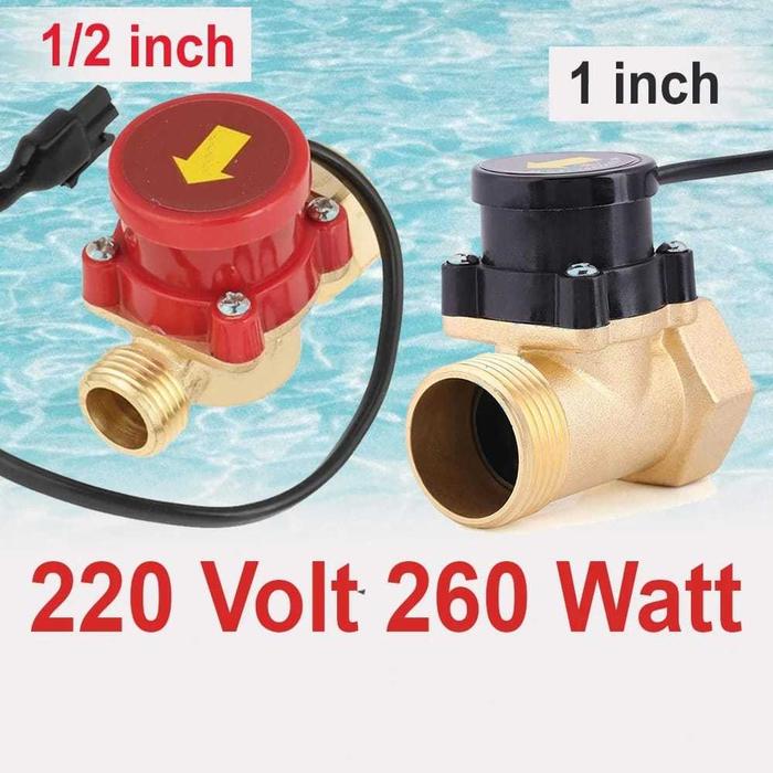 Flow Switch / Otomatis Elektrik 3/4" + Sock Eksternal 1/2" Otomatis Wasser Boster Pump
