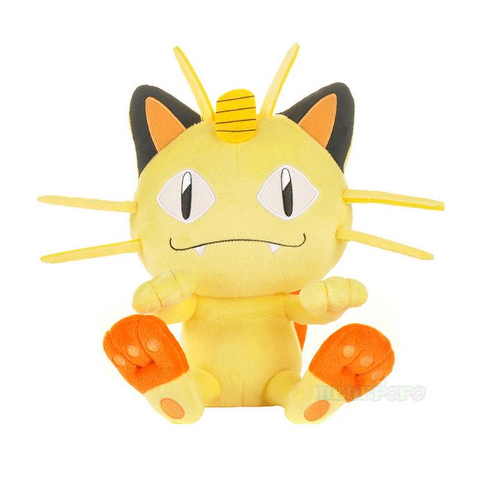 Meowth Plush Toy Pokemon Stuffed Toy Meowth Pokemon Lucky Cat Cartoon