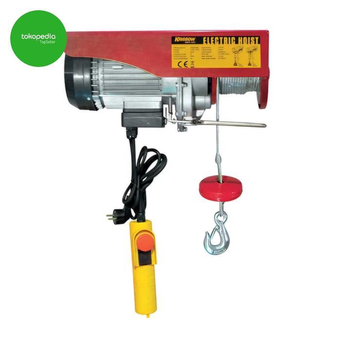 ELEKTRIK HOIST REEL DOUBLE HOOK KRISBOW 300 KG