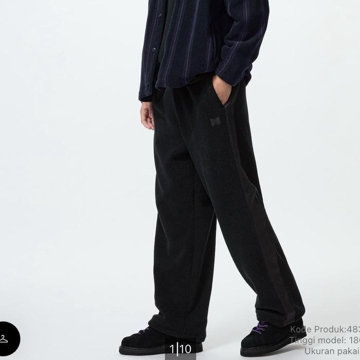 Uniqlo Needles Black Sweepants Pants Celana