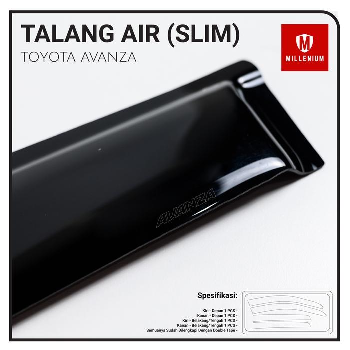 Talang Air Pintu Mobil Toyota Avanza 2003 - 2010 Model Slim 4 Pintu