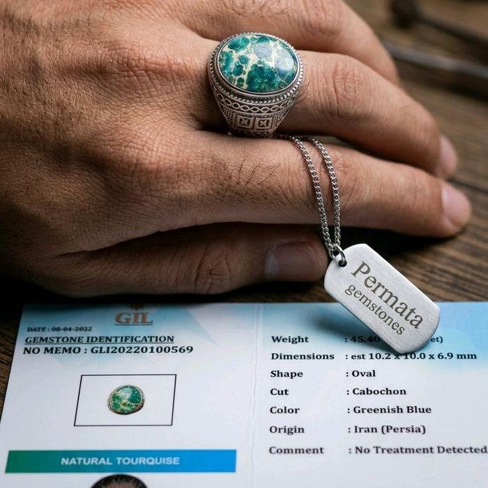 NATURAL BATU AKIK TOURQUISE PIRUS PERSIA IRAN INCLUDE MEMO CERTIFIED