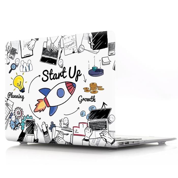 Cartoon Black White Hard PVC Coque for Macbook Pro 13 15 Retina 12