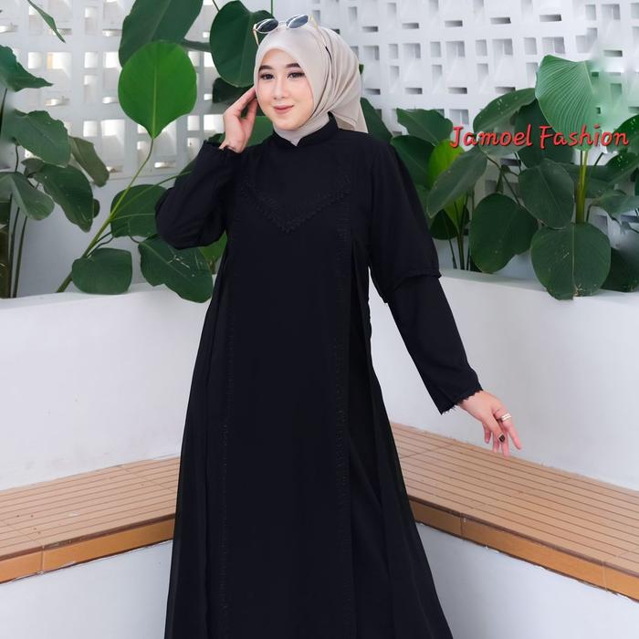 Zaya - Abaya Fujii Gamis Couple Ibu dan Anak || Gamis Simpel Mewah Dan Elegan