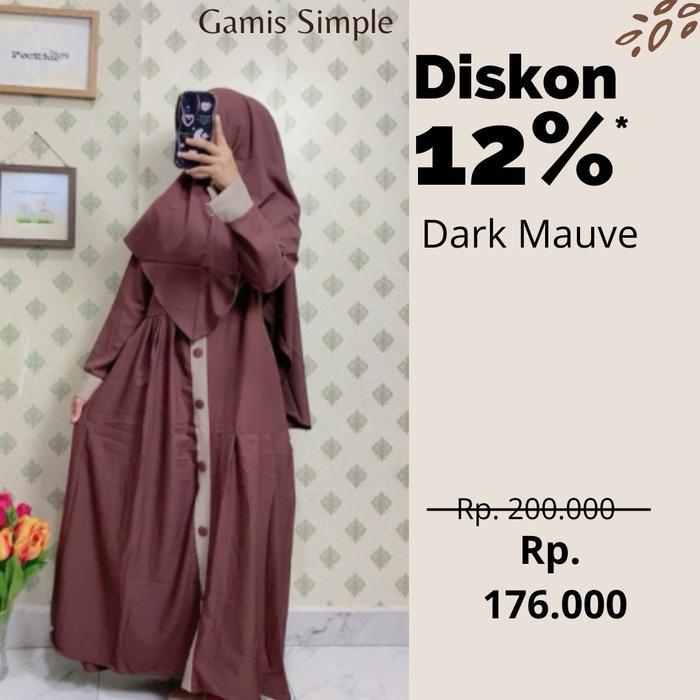 Rekomendasi Gamis Simple - Rekomendasi Gamis Lebaran - Gamis Lebaran Simple - Gamis Simple - Rekomen
