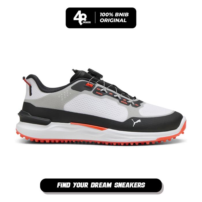 Sepatu Golf Pria Puma Ignite Elevate White Black (310724-01) Original