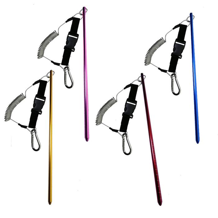 Diving Shaker Noise Maker Coil Lanyard Strap with Bolt Snap Clip