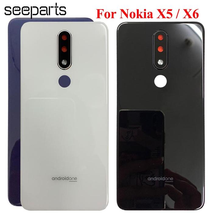 For Nokia X6 2018 Battery Cover 6.1 Plus Back Housing For Nokia X5