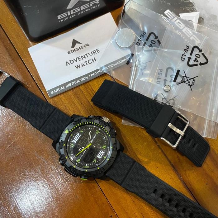 Jam Tangan Pria Eiger 910003358 - Green Baitou Analog Adventure Watch 100% Original