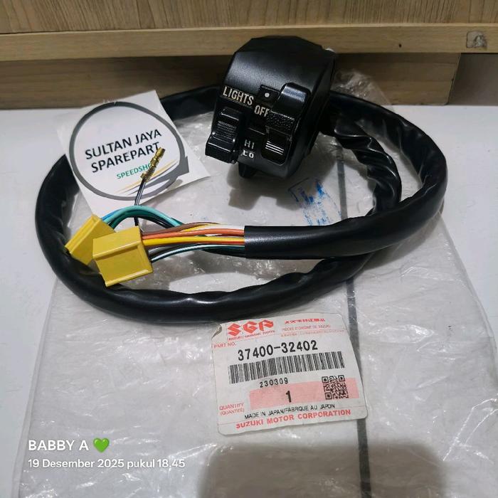 HOLDER SAKLAR KIRI SUZUKI TS 125 TS125 ORIGINAL SGP JAPAN 37400-32402