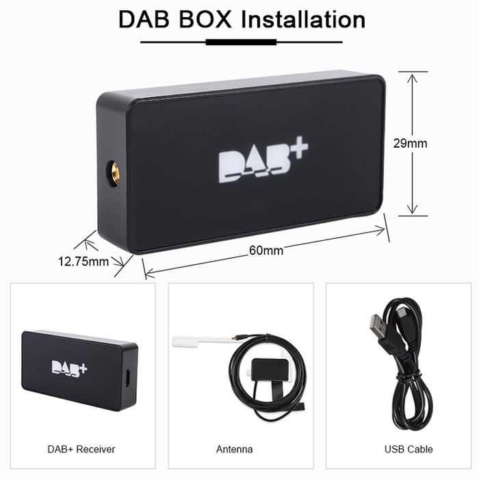 HD DAB+ Module Box USB Car Digital Radio Receiver For Android System