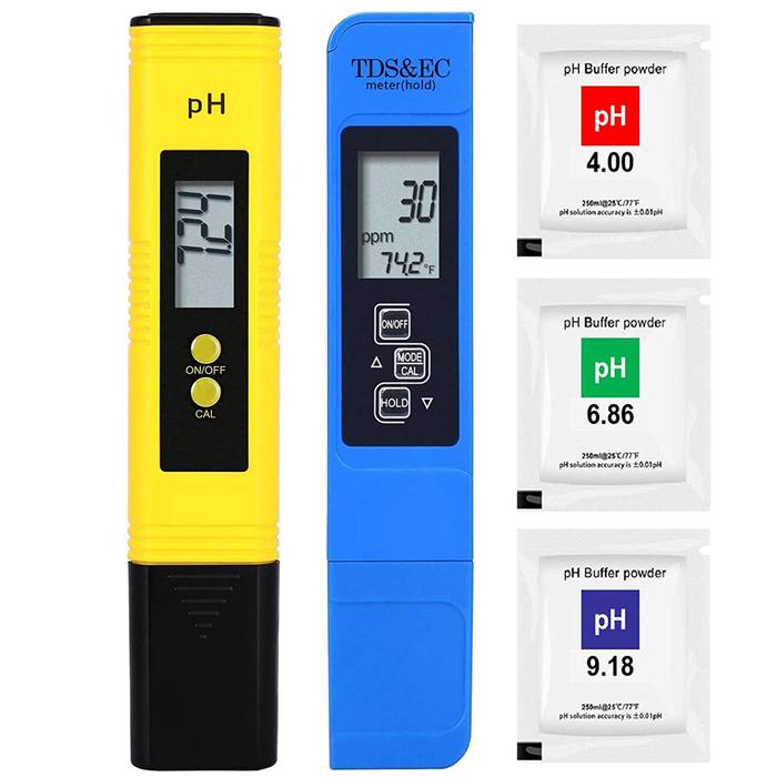 PH Meter & TDS Meter Digital Water Quality Tester 0-14 PH Meter